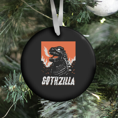 Gothzilla Goth Godzilla Ornament