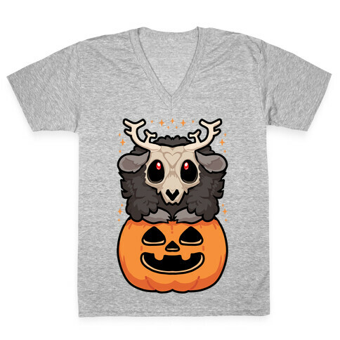 Cute Halloween Wendigo V-Neck Tee Shirt