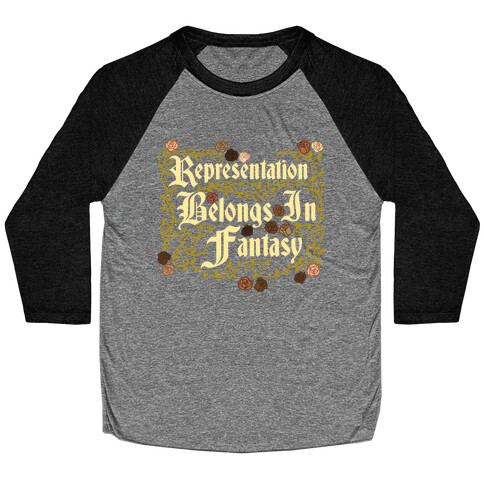 Representation Belongs In Fantasy Baseball Tee