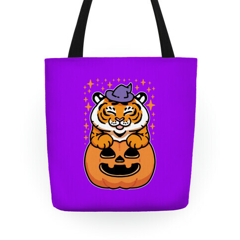 Cute Halloween Tiger Tote