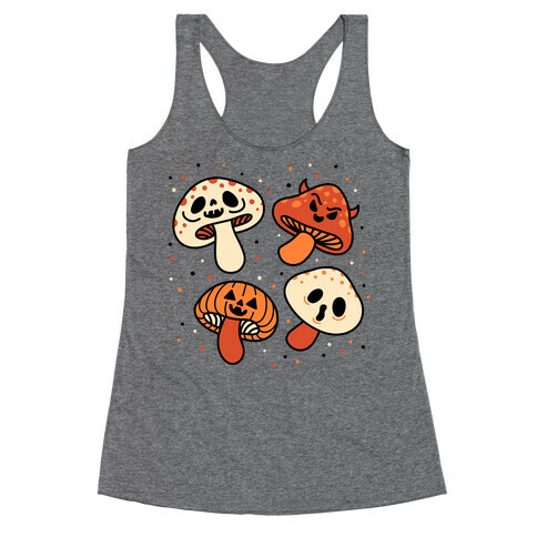 Spooky Mushrooms Racerback Tank Top