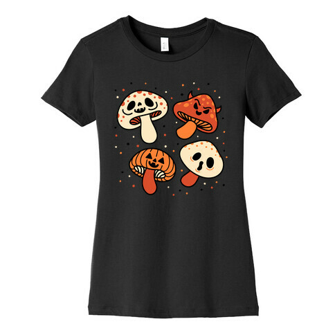 Spooky Mushrooms Womens T-Shirt