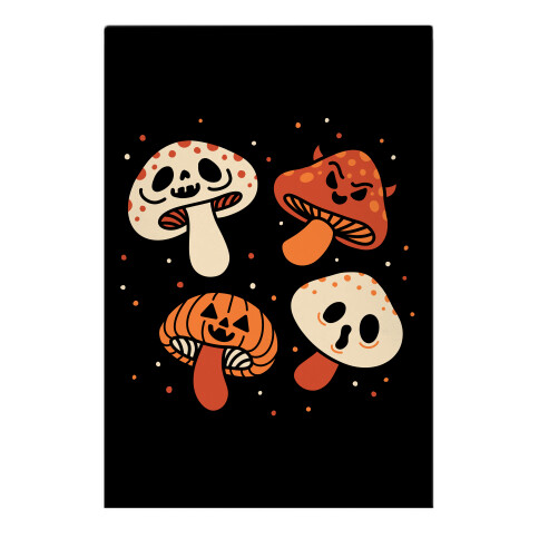 Spooky Mushrooms Garden Flag