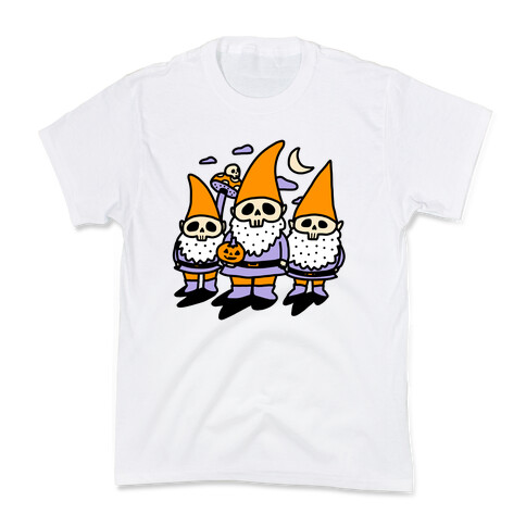 Happy Hall-Gnome-Ween (Halloween Gnomes) Kids T-Shirt