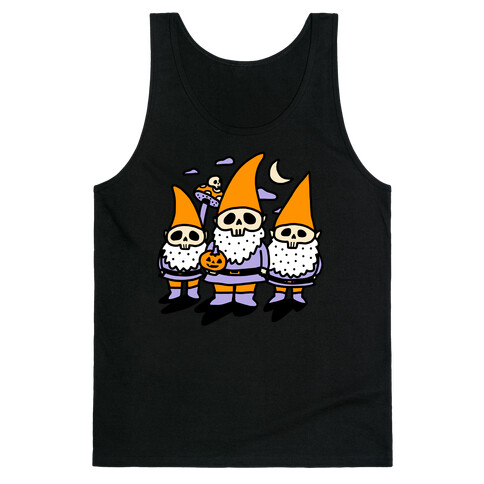 Happy Hall-Gnome-Ween (Halloween Gnomes) Tank Top