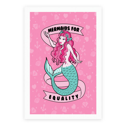 Mermaids For Equality Poster