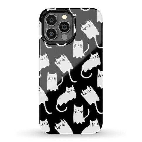 Ghost Cat Pattern Phone Case