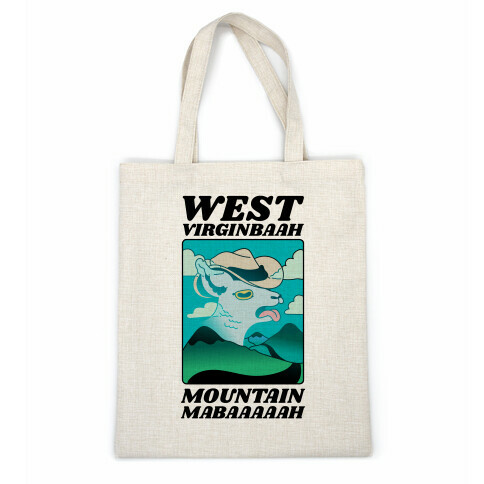 West Virginbaah, Mountain Mabaah (Country Roads Goat)  Casual Tote