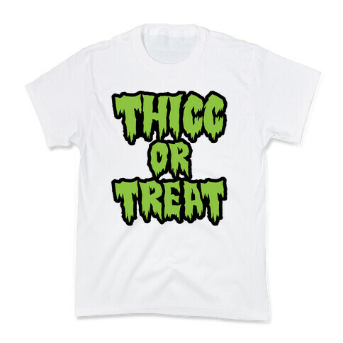 Thicc Or Treat Kids T-Shirt