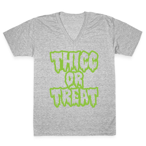 Thicc Or Treat V-Neck Tee Shirt