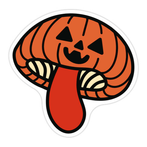 Spooky Mushrooms Die Cut Sticker