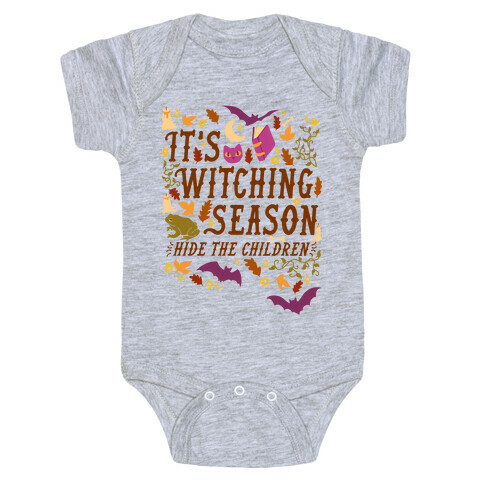 It's Witching Season Hide The Children Baby One-Piece