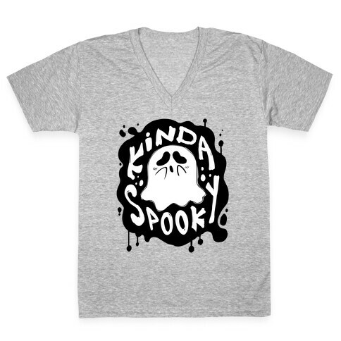 Kinda Spooky V-Neck Tee Shirt