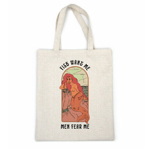 Fish Want Me Men Fear Me Mermaid Casual Tote