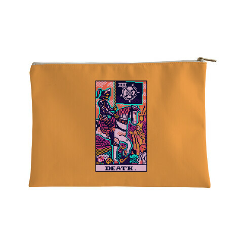 Pixelated Death Tarot Card Accessory Bag