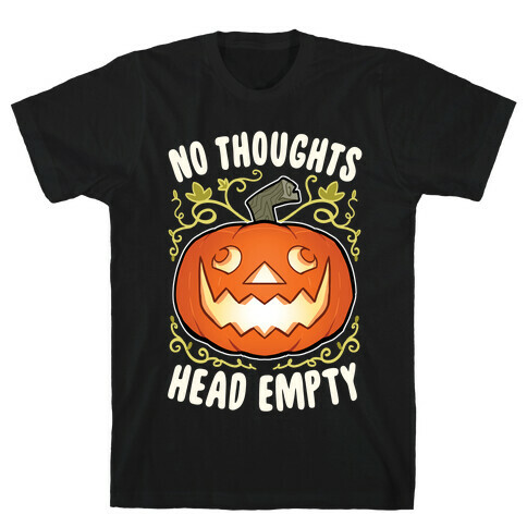 No Thoughts, Heady Empty Jack o' lantern T-Shirt