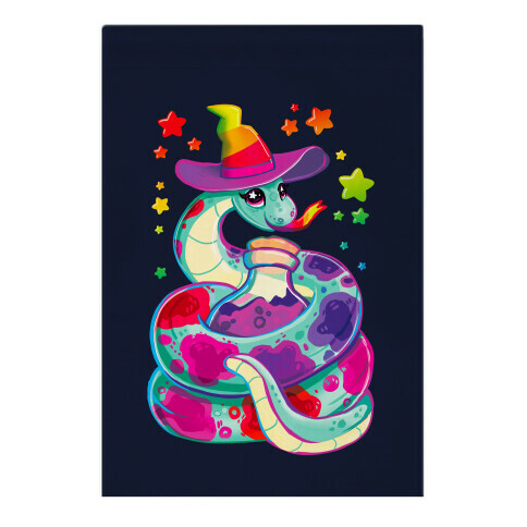 Snake Witch Garden Flag