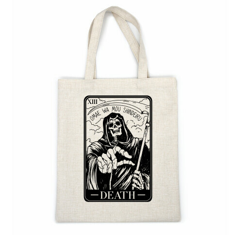 Omae Wa Mou Shindeiru Death Tarot Card Casual Tote