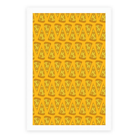 Pizza Pattern Poster