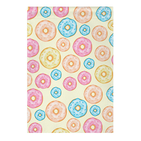 Donut Pattern Garden Flag