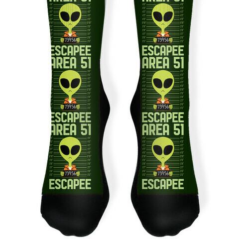 Area 51 Escapee Sock