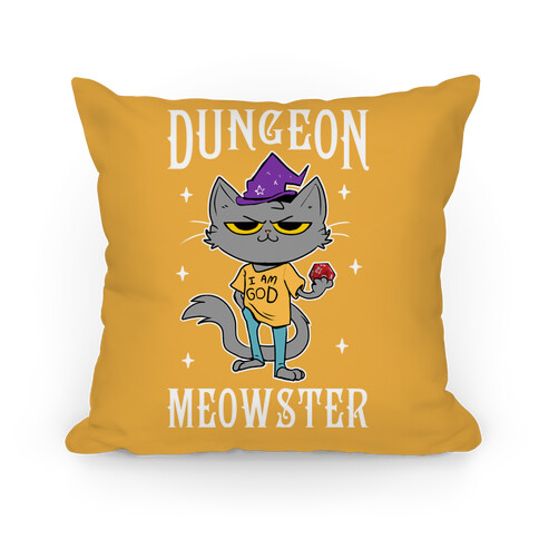 Dungeon Meowster Pillow