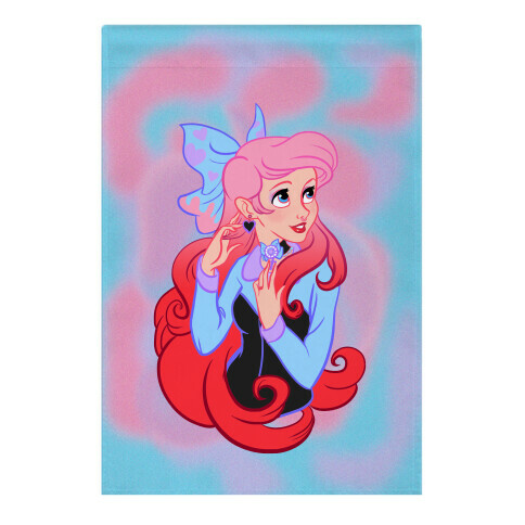 Pastel Ariel Parody Garden Flag