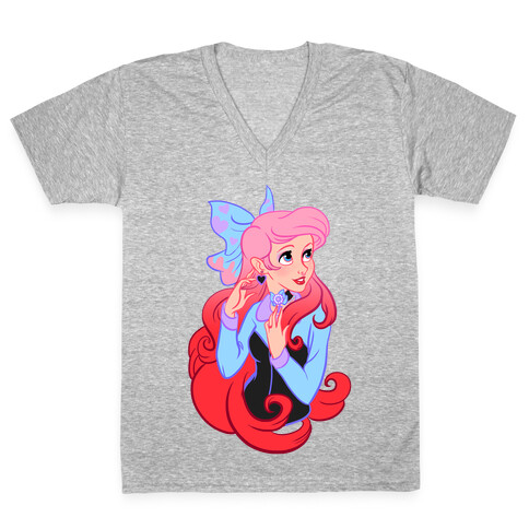 Pastel Ariel Parody V-Neck Tee Shirt