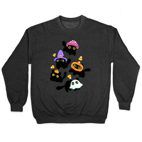 Spooky Black Cats Pattern Pullover