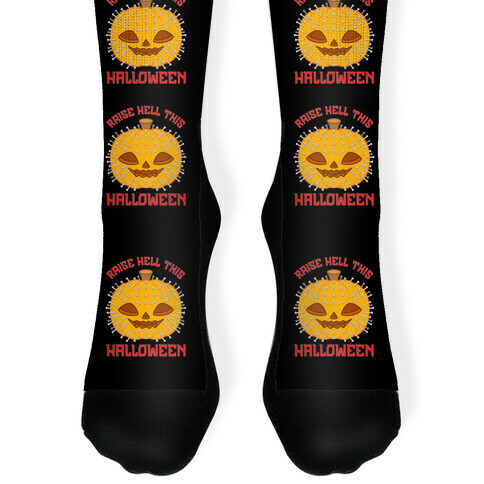 Hellraiser Pumpkin Pinhead Sock