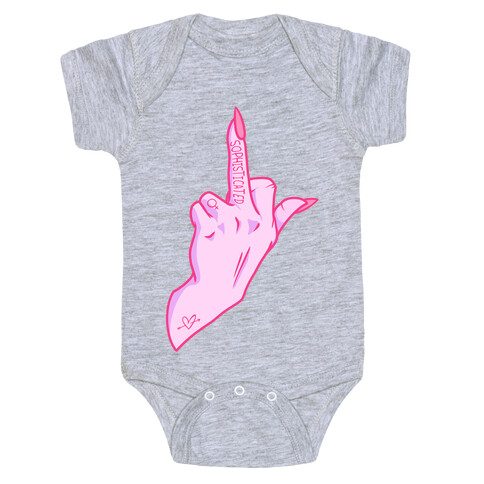 Sophisticated Middle Finger Baby One-Piece