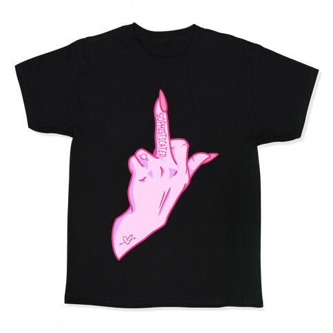 Sophisticated Middle Finger Kids T-Shirt