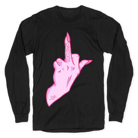 Sophisticated Middle Finger Long Sleeve T-Shirt