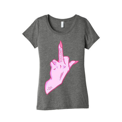 Sophisticated Middle Finger Womens T-Shirt