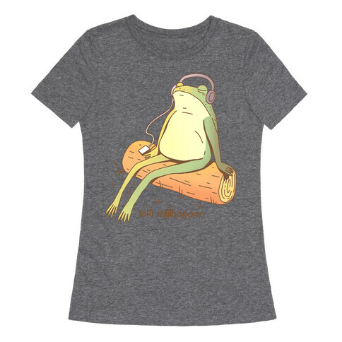 Lofi Chillhopper Frog Womens T-Shirt