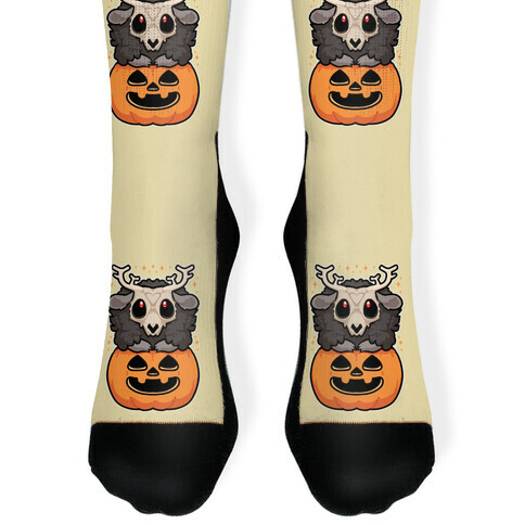 Cute Halloween Wendigo Sock