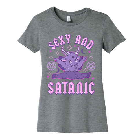 Sexy and Satanic Baphomet Womens T-Shirt