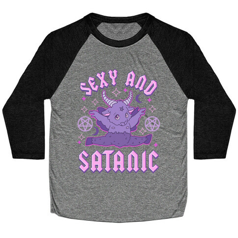 Sexy and Satanic Baphomet Baseball Tee