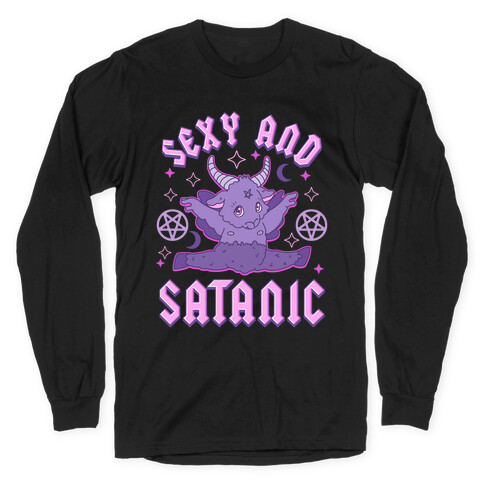Sexy and Satanic Baphomet Long Sleeve T-Shirt