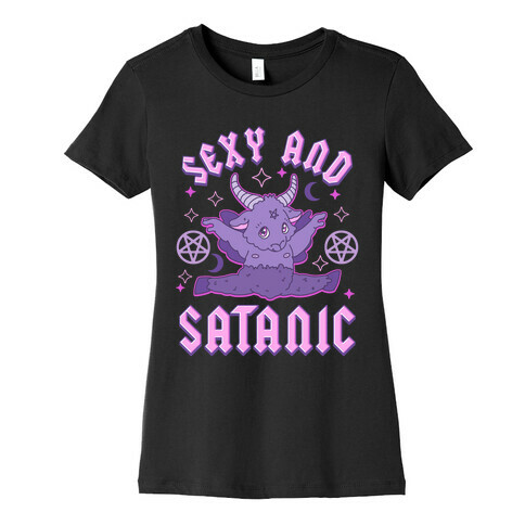 Sexy and Satanic Baphomet Womens T-Shirt