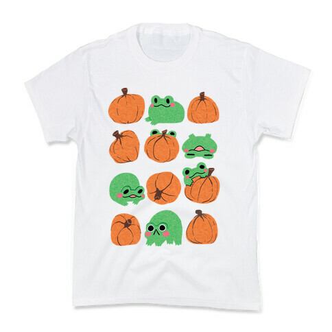 Pumpkins Frogs Kids T-Shirt