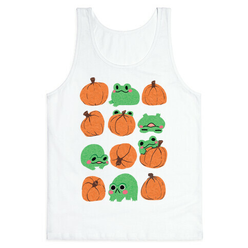 Pumpkins Frogs Tank Top