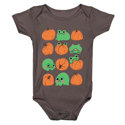 Pumpkins Frogs Baby One-Piece