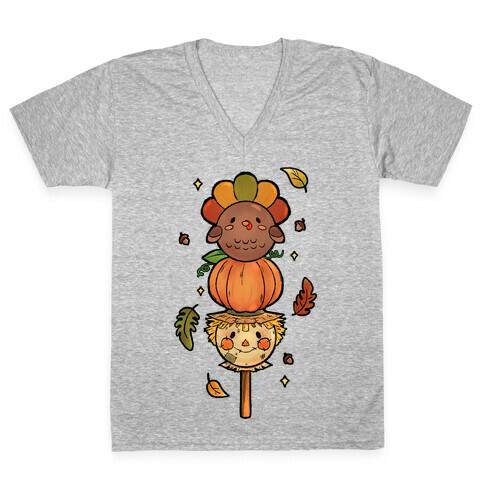 Thanksgiving Dango V-Neck Tee Shirt