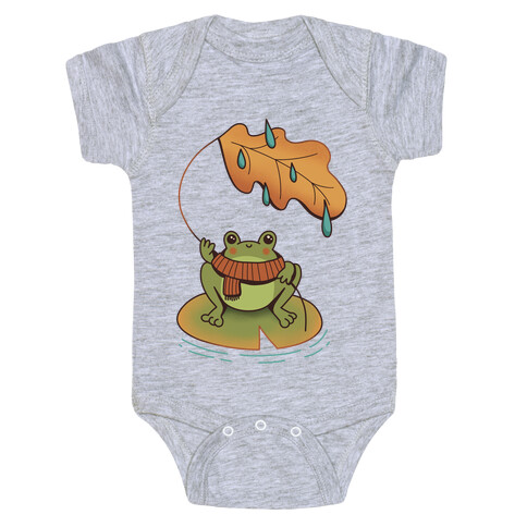 Rainy Fall Frog Baby One-Piece