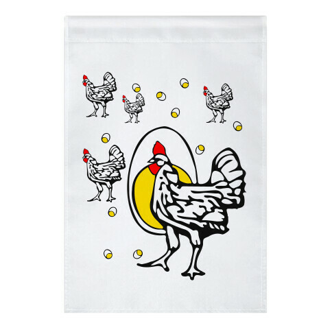 Roseanne's Chicken Shirt Garden Flag