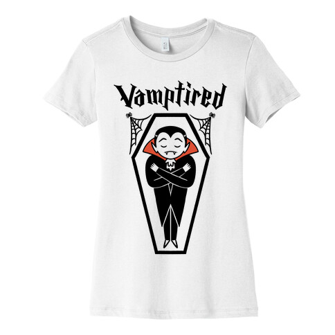 Vamptired Tired Vampire Womens T-Shirt