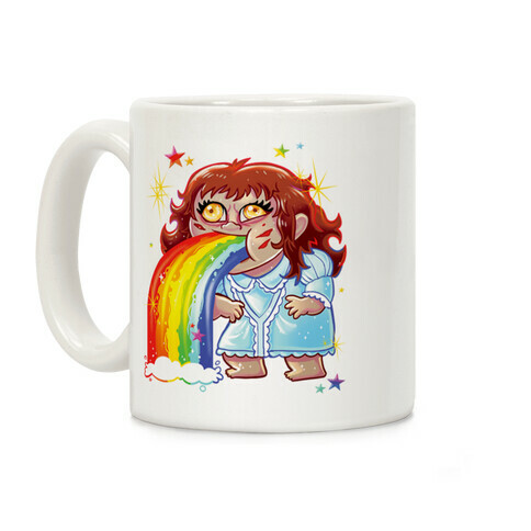 90's Rainbow Barfing Exorcist Coffee Mug