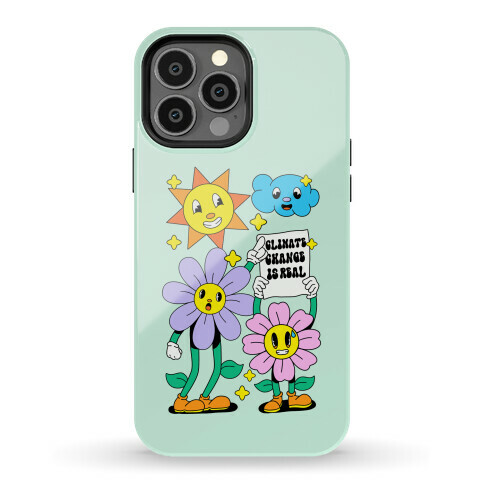 Climate Change Is Real Cartoon Phone Case