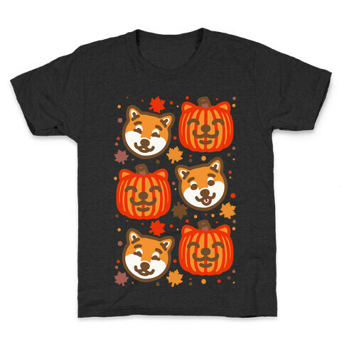 Shiba Inu Pumpkins Kids T-Shirt